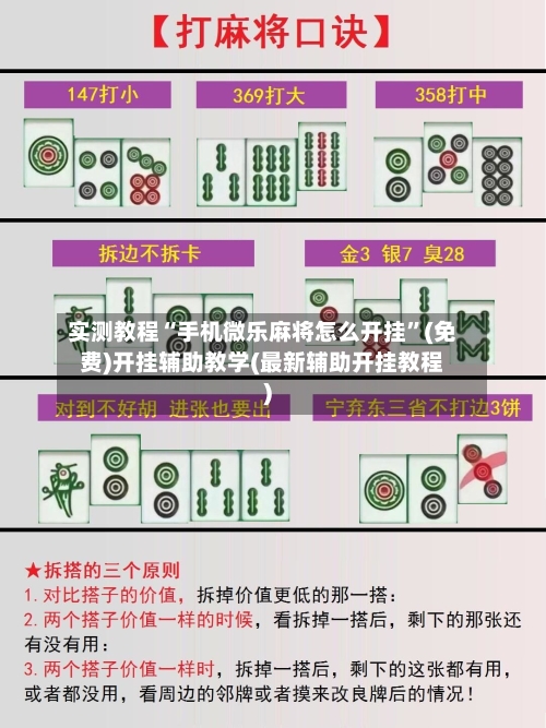 实测教程“手机微乐麻将怎么开挂”(免费)开挂辅助教学(最新辅助开挂教程)-第3张图片