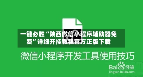 一键必胜“陕西微信小程序辅助器免费”详细开挂教程官方正版下载