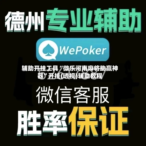 辅助开挂工具“微乐河南麻将助赢神器”开挂(透视)辅助教程-第2张图片