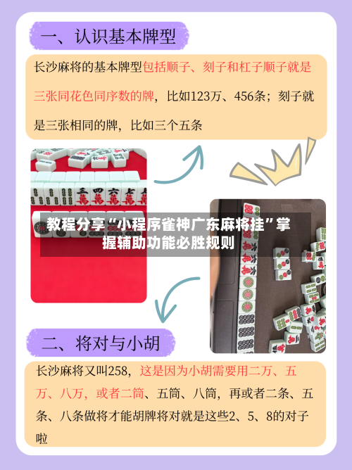 教程分享“小程序雀神广东麻将挂”掌握辅助功能必胜规则-第3张图片