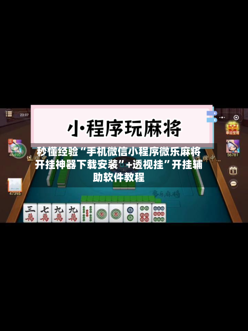 秒懂经验“手机微信小程序微乐麻将开挂神器下载安装”+透视挂	”开挂辅助软件教程-第2张图片