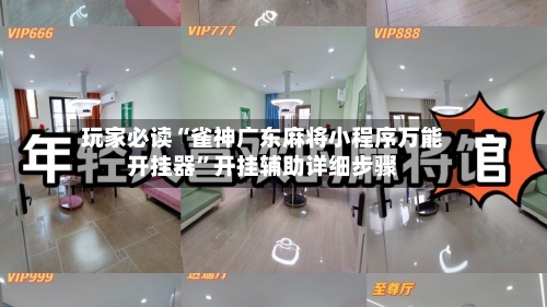 玩家必读“雀神广东麻将小程序万能开挂器”开挂辅助详细步骤-第2张图片