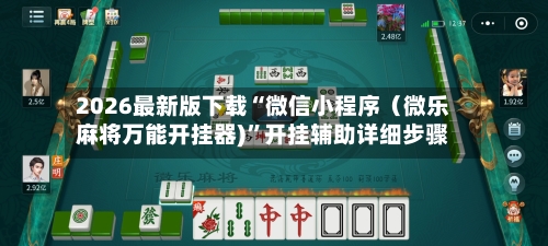 2026最新版下载“微信小程序（微乐麻将万能开挂器)	”开挂辅助详细步骤-第2张图片