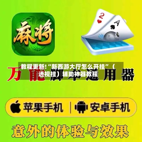 教程更新!“新西游大厅怎么开挂”（透视挂）辅助神器教程-第2张图片