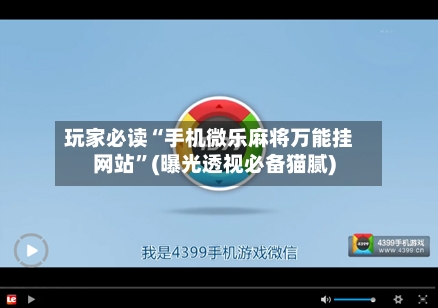 玩家必读“手机微乐麻将万能挂网站”(曝光透视必备猫腻)-第2张图片