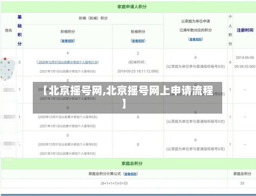 【北京摇号网,北京摇号网上申请流程】-第2张图片