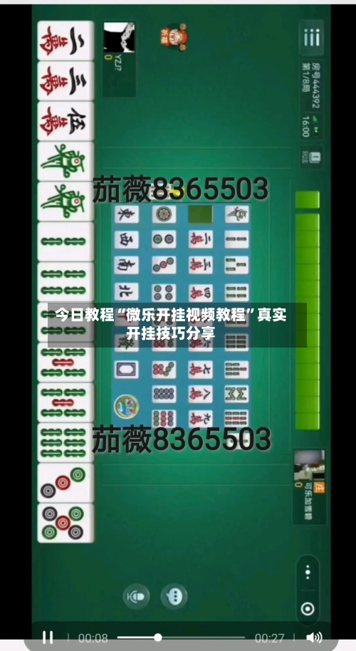 今日教程“微乐开挂视频教程”真实开挂技巧分享