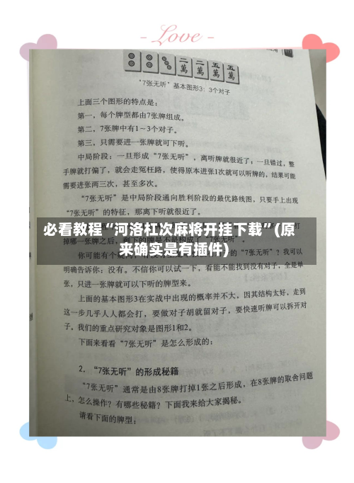 必看教程“河洛杠次麻将开挂下载”(原来确实是有插件)-第3张图片
