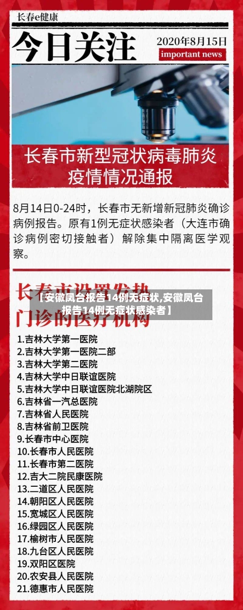 【安徽凤台报告14例无症状,安徽凤台报告14例无症状感染者】-第2张图片
