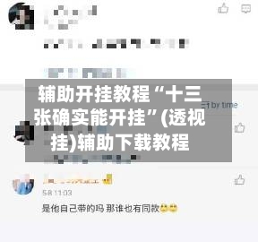 辅助开挂教程“十三张确实能开挂”(透视挂)辅助下载教程-第2张图片