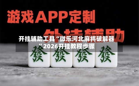 开挂辅助工具“微乐河北麻将破解器	”2026开挂教程步骤-第2张图片