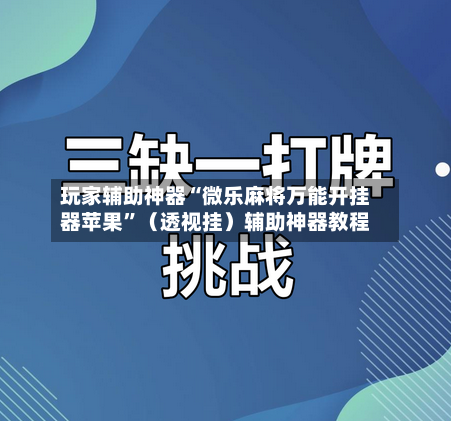 玩家辅助神器“微乐麻将万能开挂器苹果	”（透视挂）辅助神器教程-第2张图片