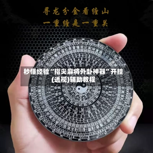 秒懂经验“指尖麻将外卦神器”开挂(透视)辅助教程-第2张图片