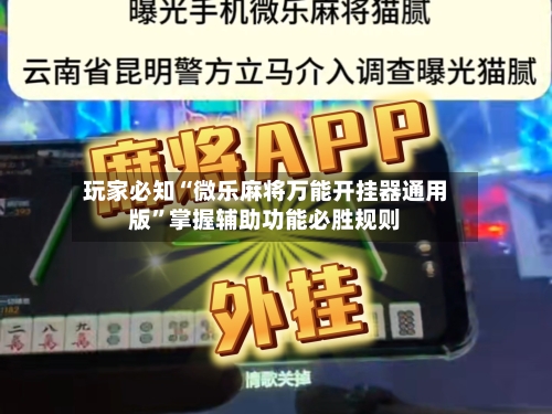 玩家必知“微乐麻将万能开挂器通用版”掌握辅助功能必胜规则-第2张图片