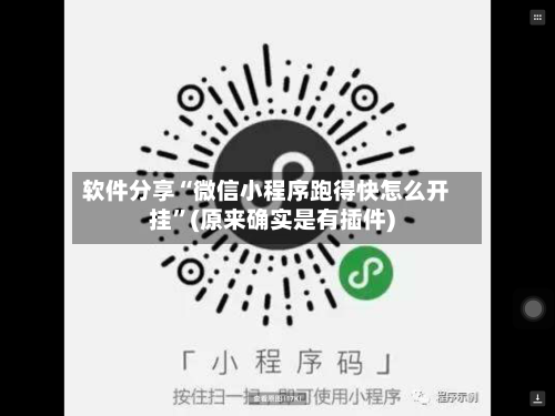 软件分享“微信小程序跑得快怎么开挂”(原来确实是有插件)-第3张图片