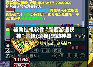 辅助挂机软件“新西游透视挂	”开挂(透视)辅助神器-第2张图片