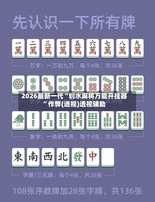 2026最新一代“划水麻将万能开挂器”作弊(透视)透视辅助-第2张图片