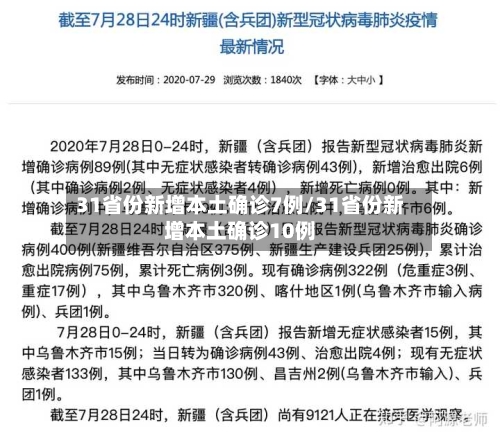 31省份新增本土确诊7例/31省份新增本土确诊10例