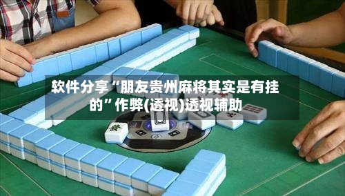 软件分享“朋友贵州麻将其实是有挂的	”作弊(透视)透视辅助-第2张图片