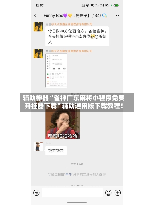辅助神器“雀神广东麻将小程序免费开挂器下载”辅助通用版下载教程！-第2张图片
