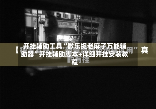 开挂辅助工具“微乐捉老麻子万能辅助器”开挂辅助脚本+详细开挂安装教程-第2张图片