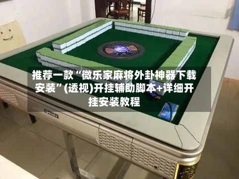 推荐一款“微乐家麻将外卦神器下载安装”(透视)开挂辅助脚本+详细开挂安装教程-第3张图片