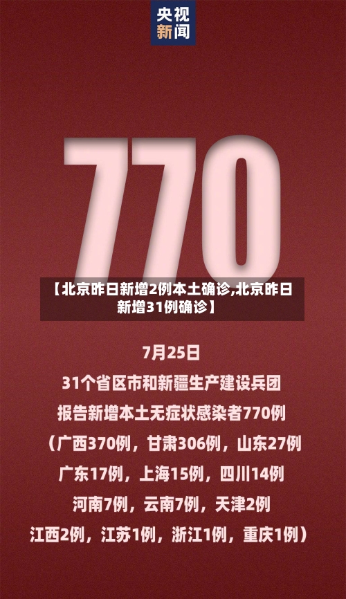 【北京昨日新增2例本土确诊,北京昨日新增31例确诊】