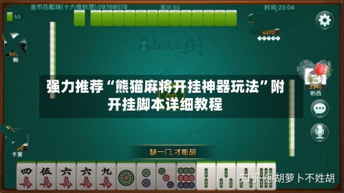强力推荐“熊猫麻将开挂神器玩法	”附开挂脚本详细教程-第2张图片