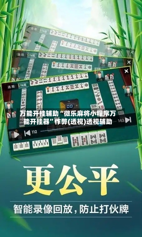万能开挂辅助“微乐麻将小程序万能开挂器”作弊(透视)透视辅助-第3张图片