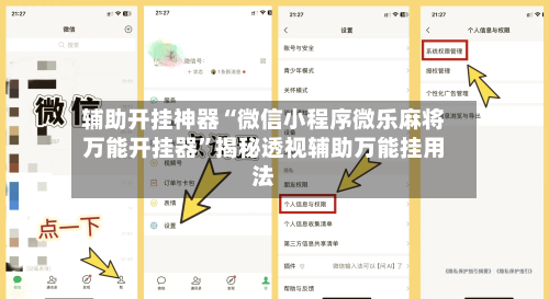 辅助开挂神器“微信小程序微乐麻将万能开挂器	”揭秘透视辅助万能挂用法-第2张图片