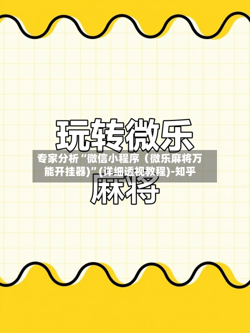 专家分析“微信小程序（微乐麻将万能开挂器)	”(详细透视教程)-知乎-第2张图片