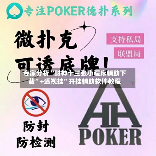 专家分析“财神十三张小程序辅助下载”+透视挂	”开挂辅助软件教程-第3张图片