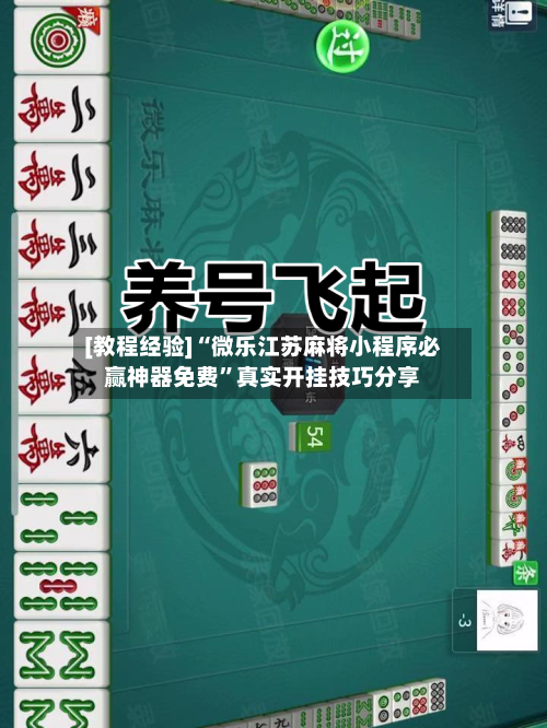 [教程经验]“微乐江苏麻将小程序必赢神器免费	”真实开挂技巧分享-第3张图片
