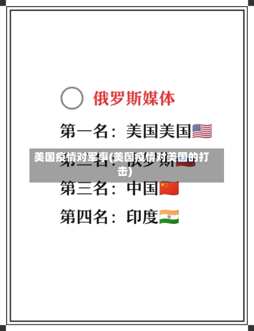 美国疫情对军事(美国疫情对美国的打击)-第2张图片