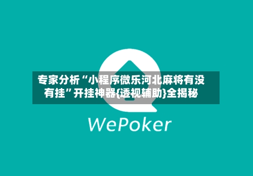 专家分析“小程序微乐河北麻将有没有挂”开挂神器{透视辅助}全揭秘