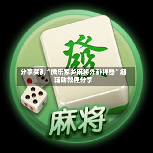 分享实测“微乐家乡麻将外卦神器	”细辅助教程分享-第2张图片