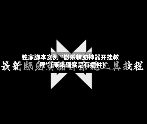 独家脚本实测“微乐辅助神器开挂教程”(原来确实是有插件)