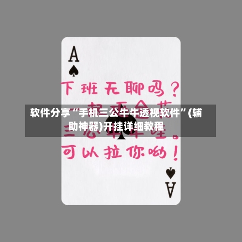 软件分享“手机三公牛牛透视软件”(辅助神器)开挂详细教程-第2张图片