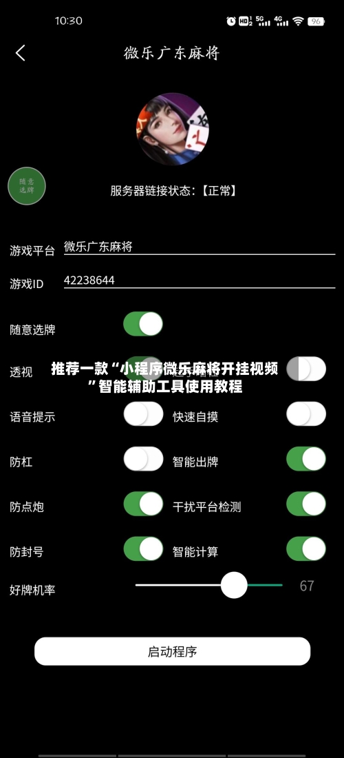 推荐一款“小程序微乐麻将开挂视频”智能辅助工具使用教程-第3张图片