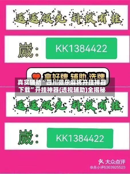 真实辅助“四川微乐麻将开挂神器下载”开挂神器{透视辅助}全揭秘-第2张图片