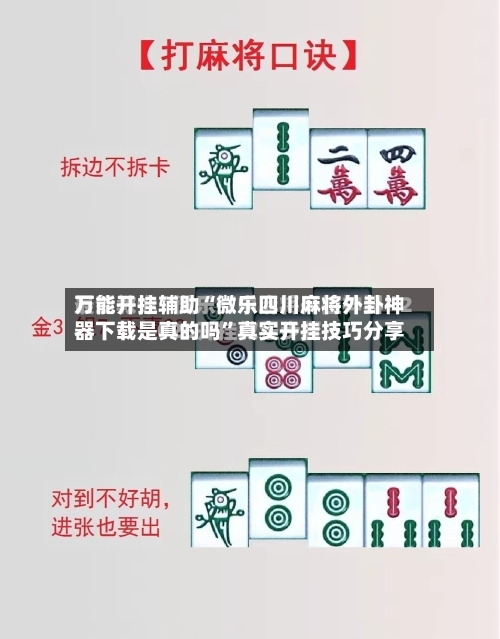 万能开挂辅助“微乐四川麻将外卦神器下载是真的吗”真实开挂技巧分享-第2张图片