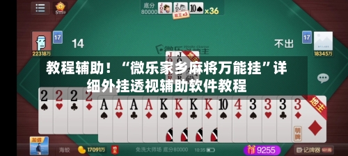 教程辅助！“微乐家乡麻将万能挂”详细外挂透视辅助软件教程-第3张图片