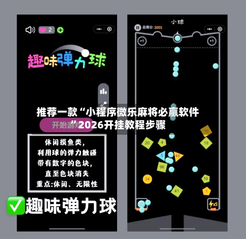 推荐一款“小程序微乐麻将必赢软件”2026开挂教程步骤-第2张图片