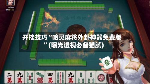 开挂技巧“哈灵麻将外卦神器免费版”(曝光透视必备猫腻)-第2张图片