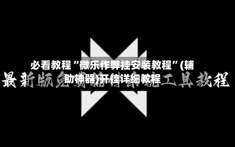 必看教程“微乐作弊挂安装教程”(辅助神器)开挂详细教程-第3张图片
