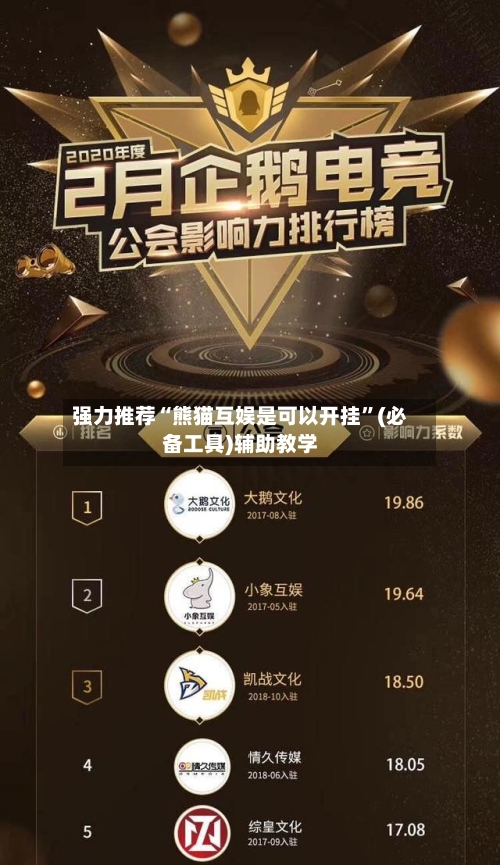 强力推荐“熊猫互娱是可以开挂”(必备工具)辅助教学-第2张图片