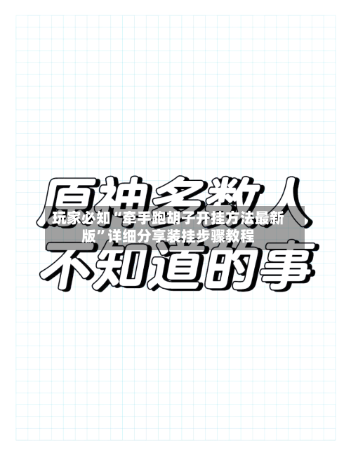 玩家必知“牵手跑胡子开挂方法最新版	”详细分享装挂步骤教程-第3张图片
