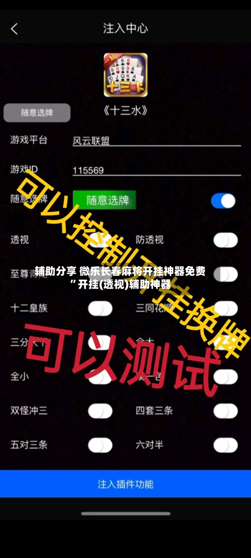 辅助分享 微乐长春麻将开挂神器免费	”开挂(透视)辅助神器-第3张图片