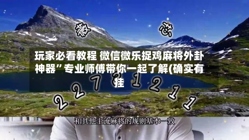 玩家必看教程 微信微乐捉鸡麻将外卦神器”专业师傅带你一起了解(确实有挂