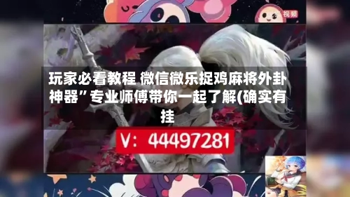 玩家必看教程 微信微乐捉鸡麻将外卦神器	”专业师傅带你一起了解(确实有挂-第3张图片